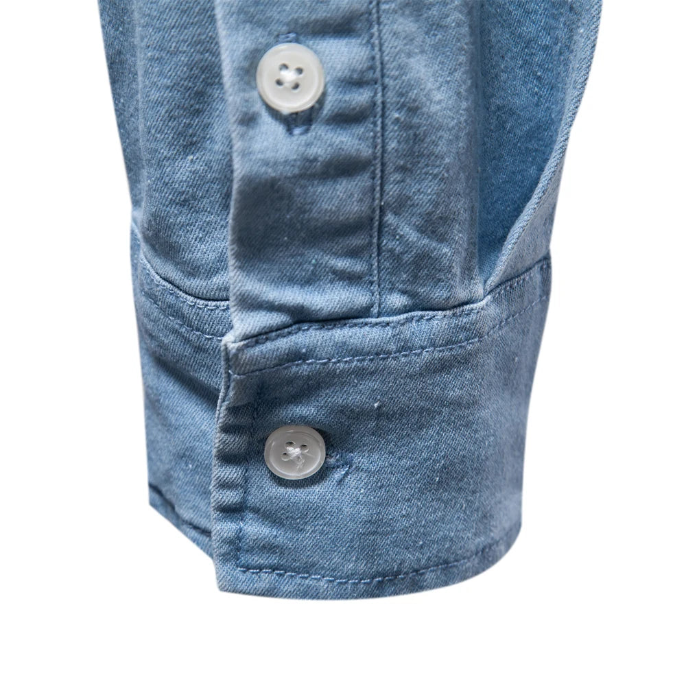 Slim Fit Denim Casual Shirt