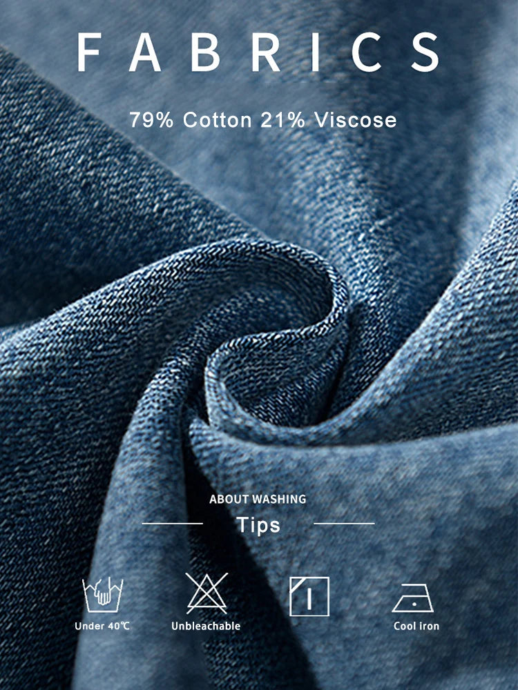 Loose Fit Denim Work Shirt