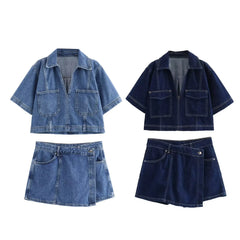 Versatile Short Denim Coat