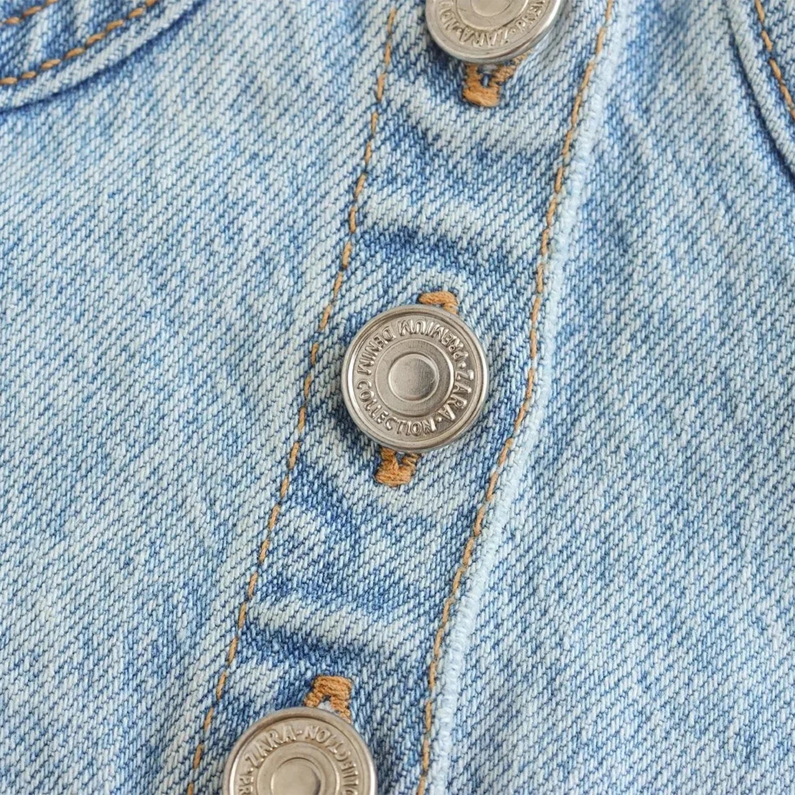 Strapless Denim Crop Top