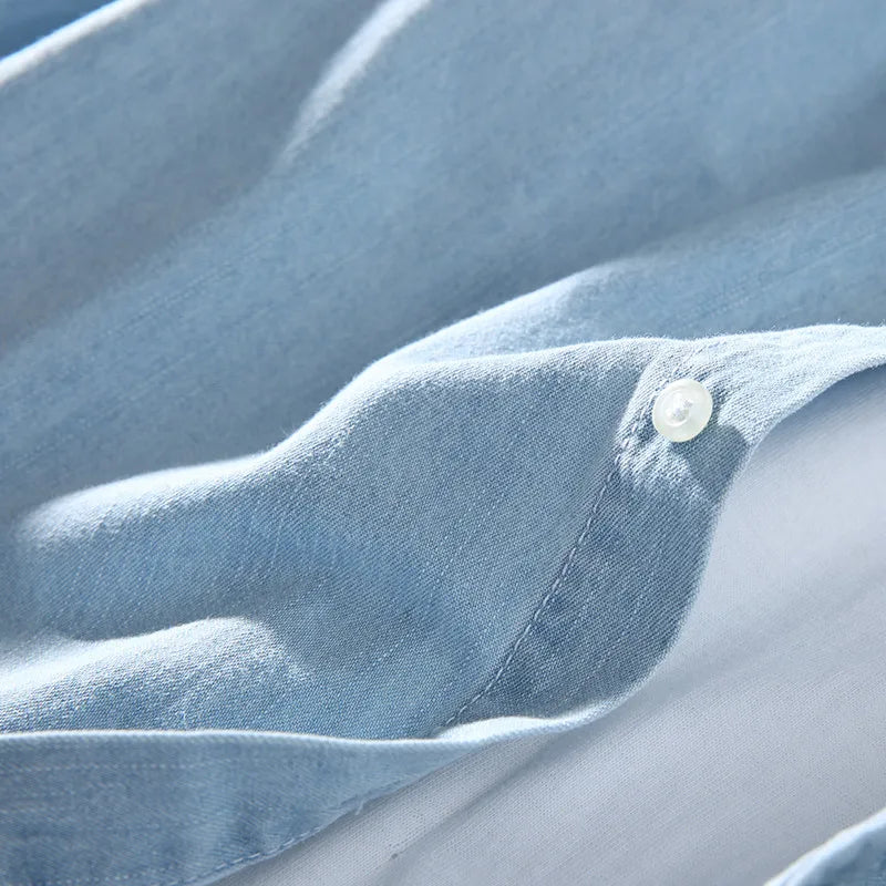 Slim Fit Casual Denim Shirt