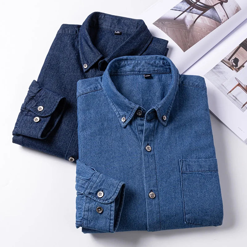 Embroidered Denim Pocket Shirt