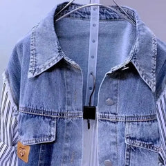 Striped Denim Jacket