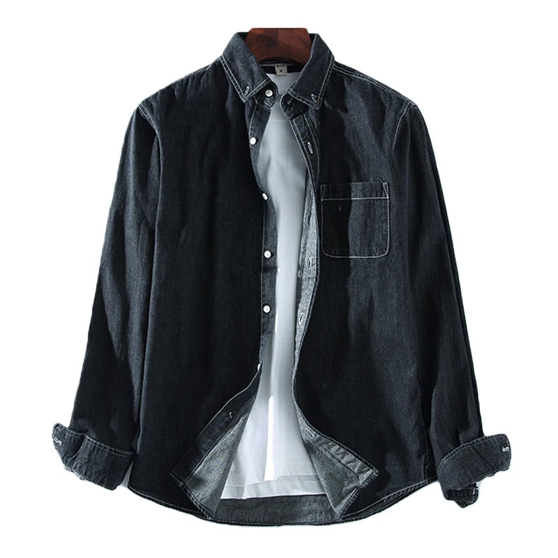 Slim Fit Casual Denim Shirt