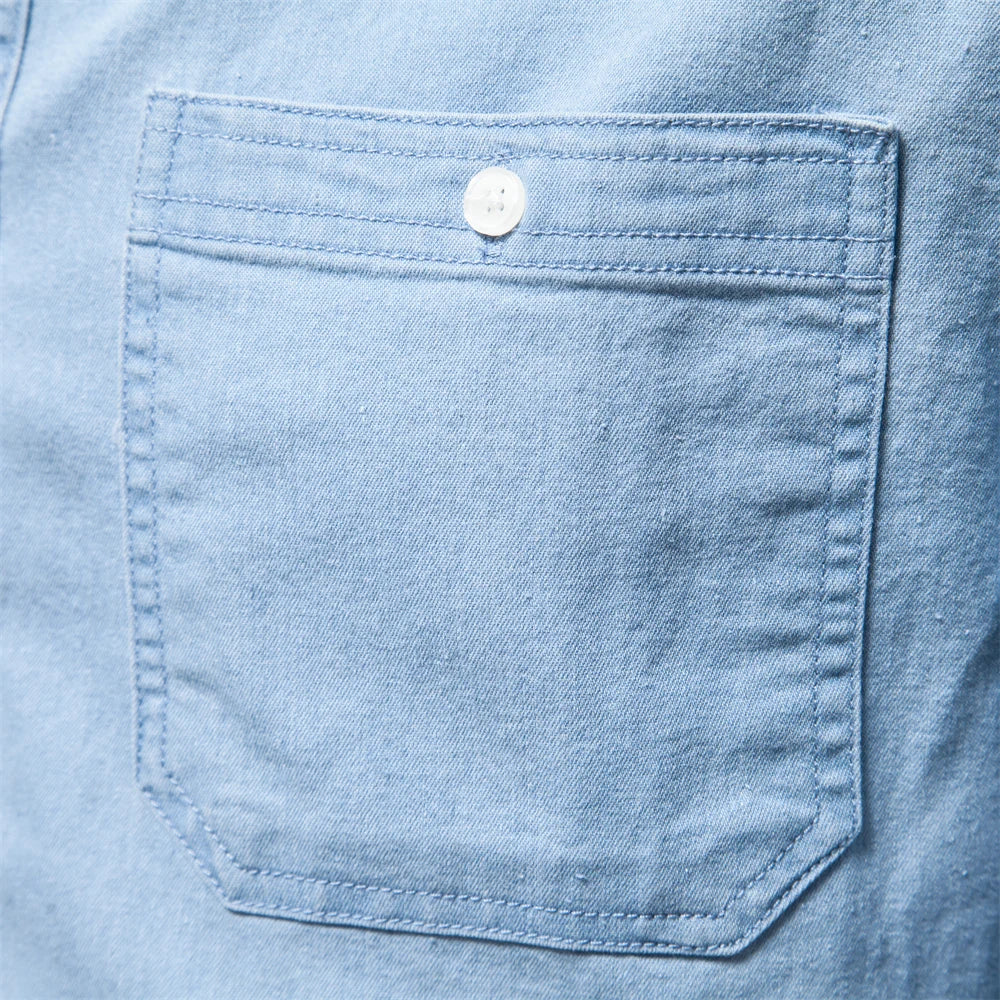 Slim Fit Denim Casual Shirt