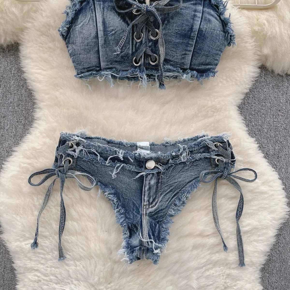 Sexy Denim Bikini Set