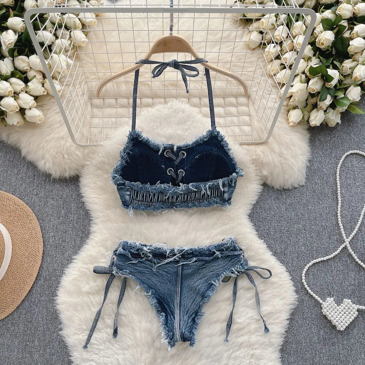 Sexy Denim Bikini Set