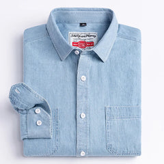 Embroidered Denim Pocket Shirt